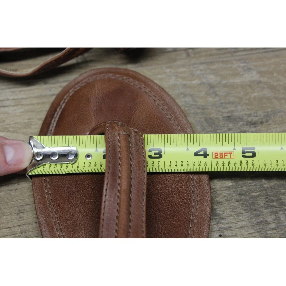 Frye‎ women's Alessia Trapunto leather strappy thong artisanal sandals 9.5M - Picture 6 of 16